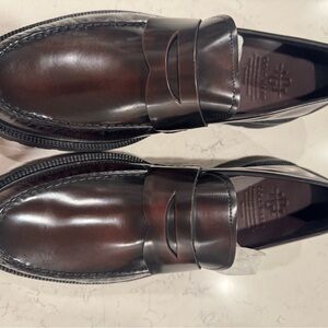 Men’s Cole Haan American Classic Loafers in Deep Burgundy and Black, Size 12